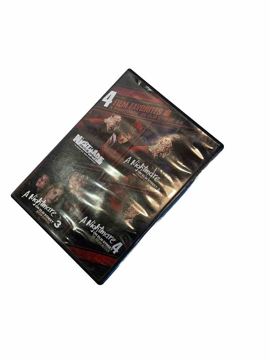 Nightmare on Elm Street DVD collection featuring four classic horror films in a black case