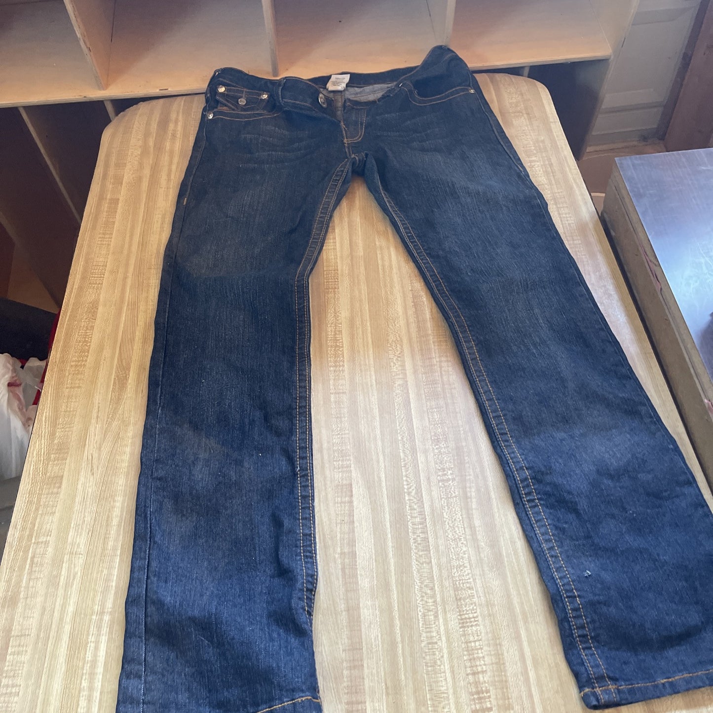 True Religion Joey Super T Jeans 31x33 Flap Pockets 