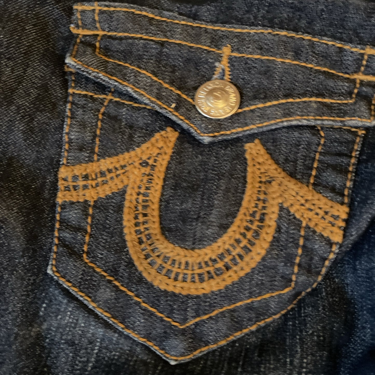 True Religion Joey Super T Jeans 31x33 Flap Pockets