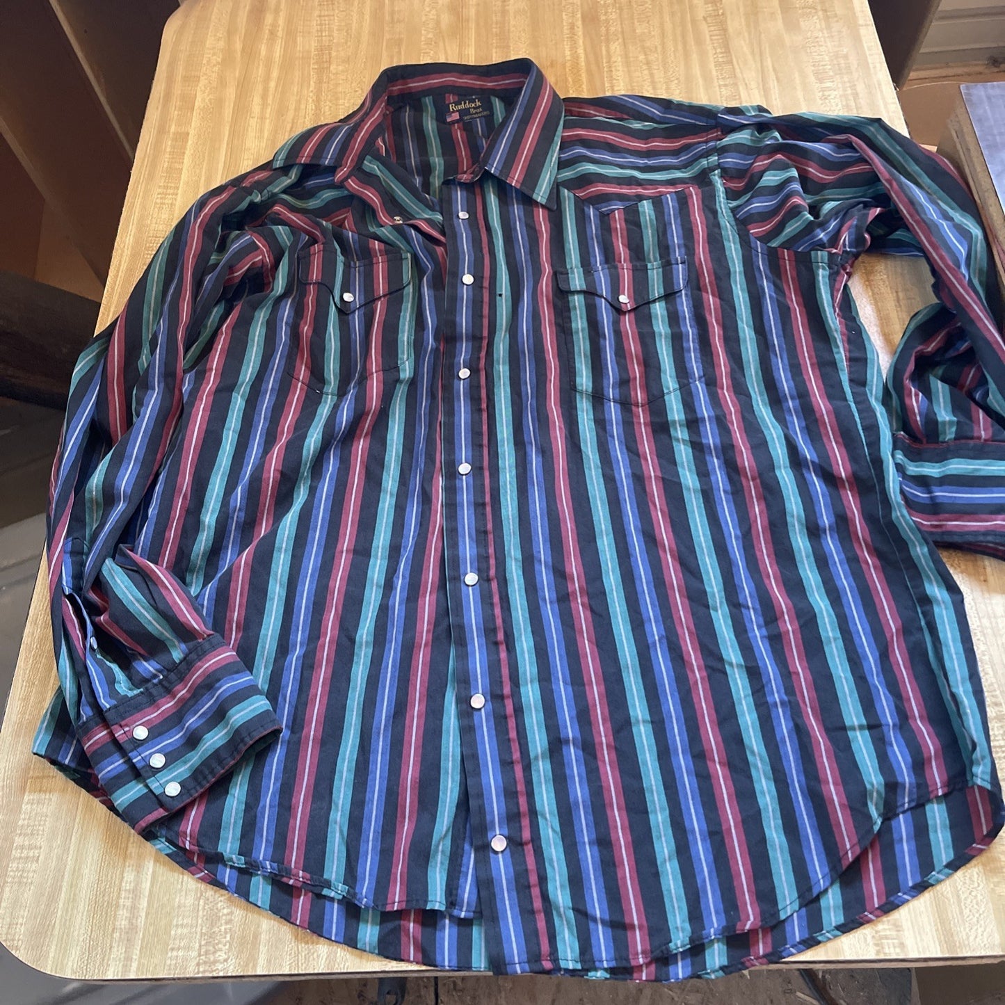 Vintage Ruddock Bros Pearl Snap 