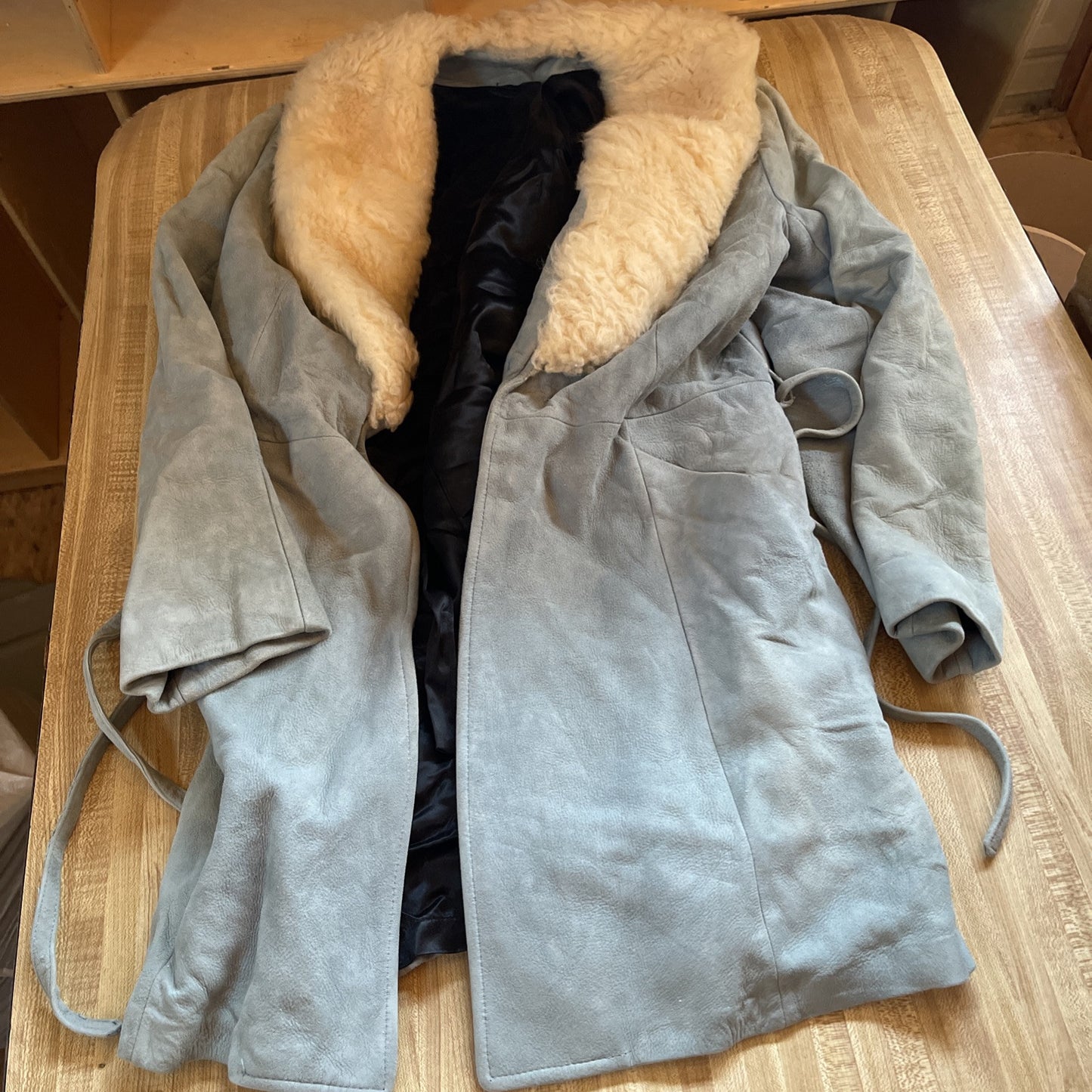 Vintage 1970s Scully Leather Coat Size 14