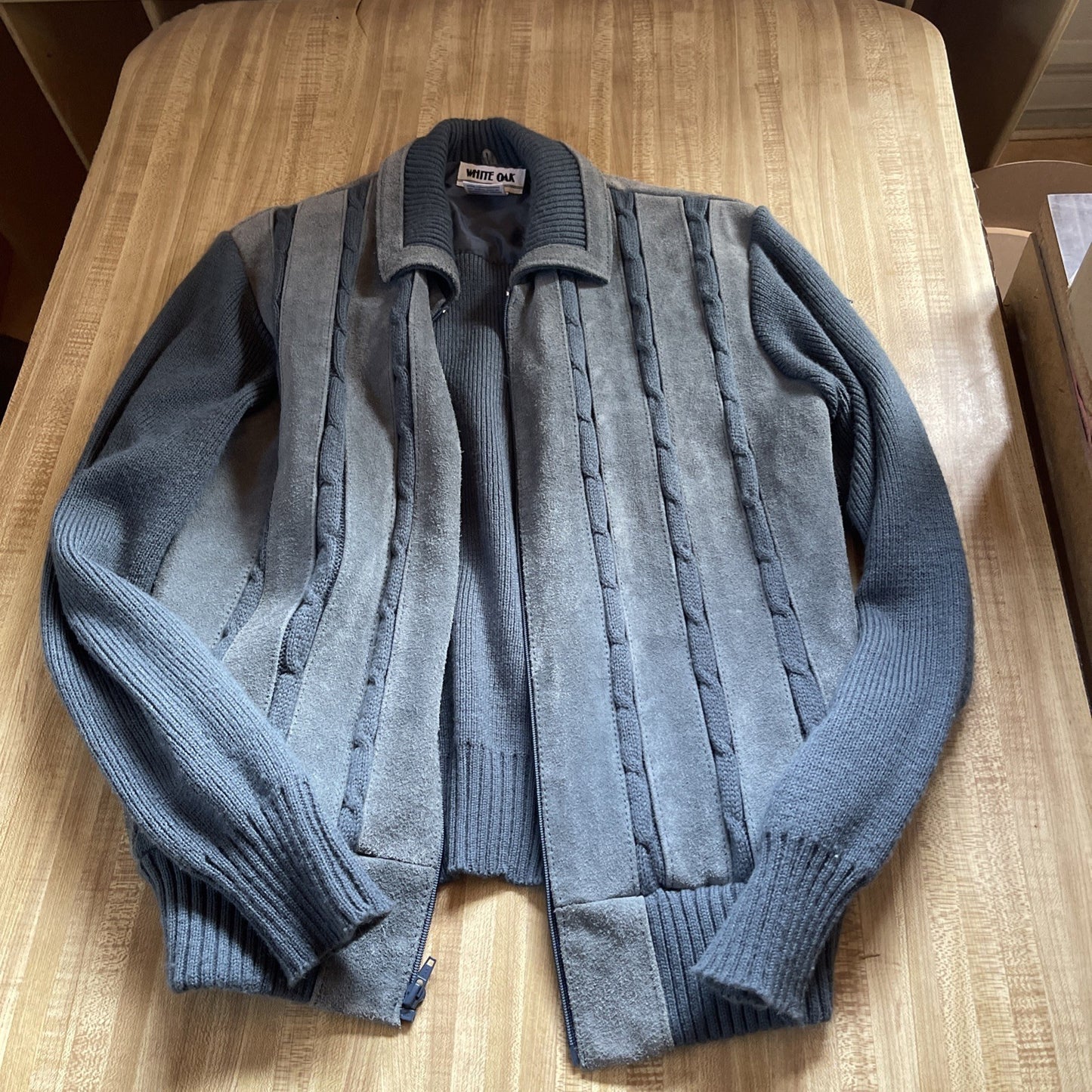 Vintage White Oak Leather Jacket Medium