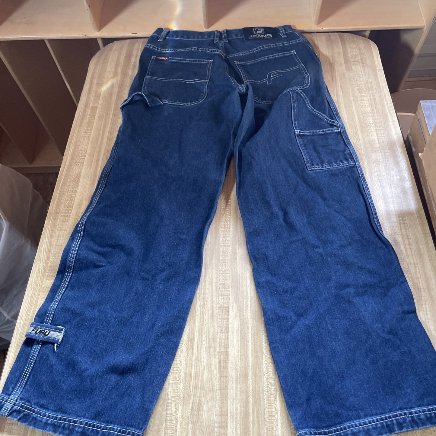 Vintage Fubu The Collection Jeans 12 Carpenter Wide Leg Y2K Hiphop Streetwear