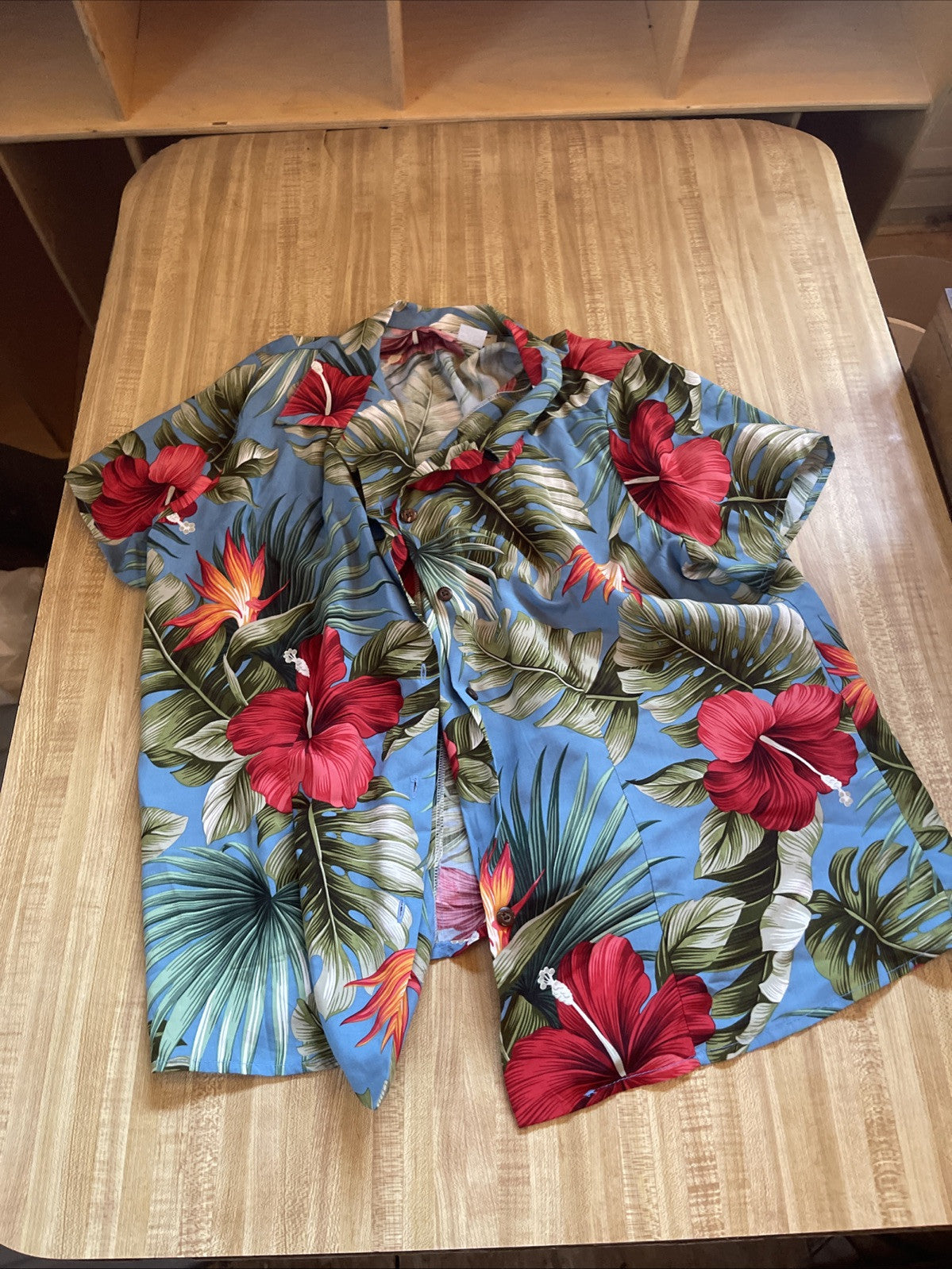 Vintage Made In USA Hawaiian Shirt Large 