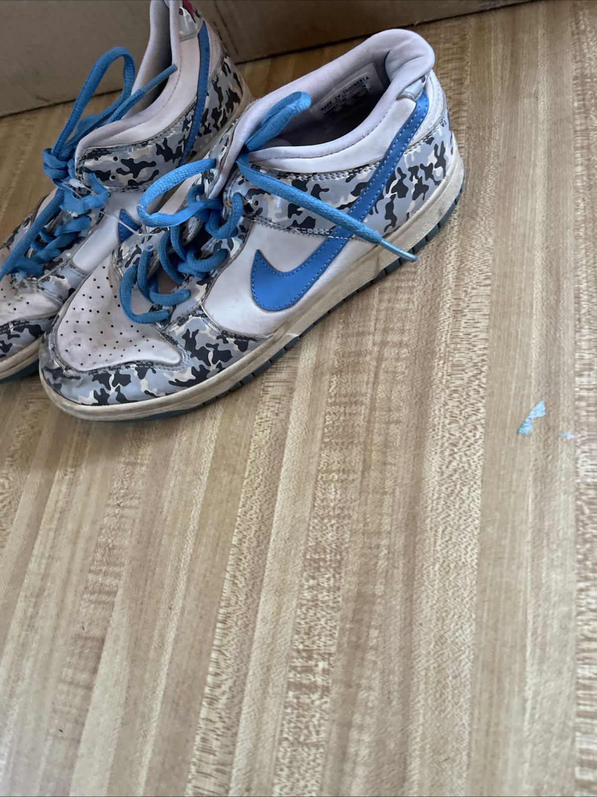 Nike Dunk Low Blue Camo 5.5Y