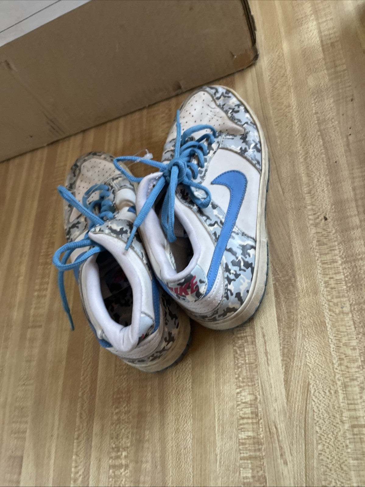 Nike Dunk Low Blue Camo 5.5Y