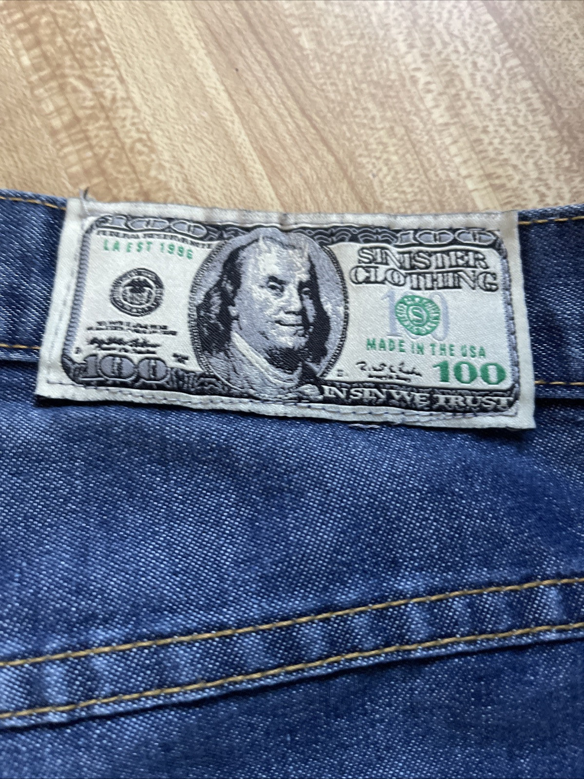 Vintage Sinister Clothing Jeans Wide Leg 36x30