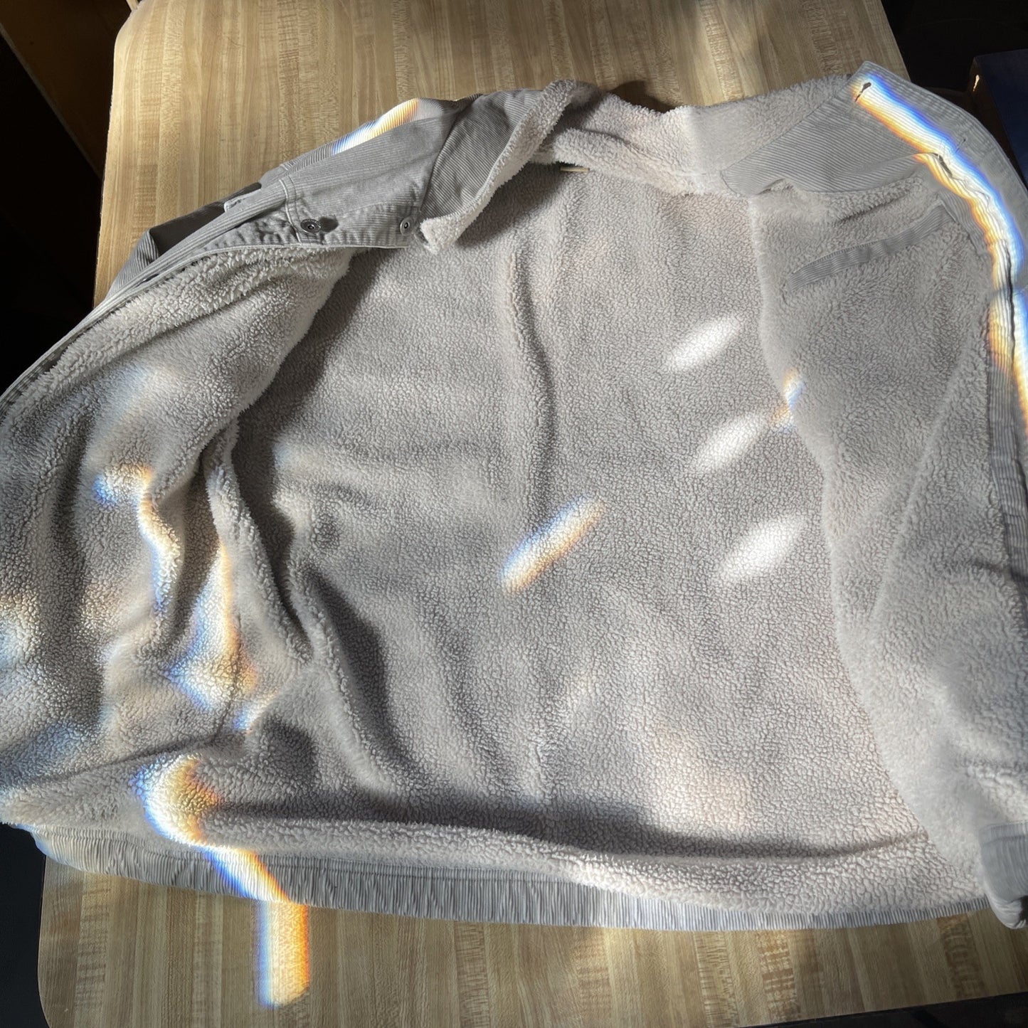 Vtg Quicksilver Sz XL Tan Corduroy Tested By Time Jacket Sherpa Lined Coat Y2K