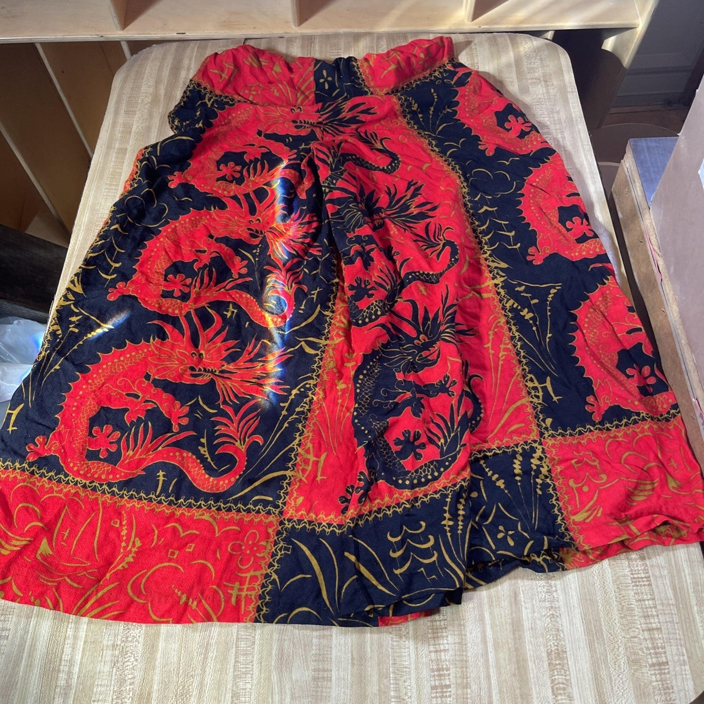 Dragon Pants Large Wide Leg Baggy 