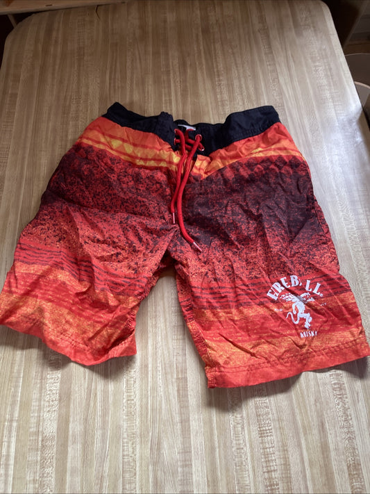 Fireball Whiskey Swim Trunks Small Has Hole