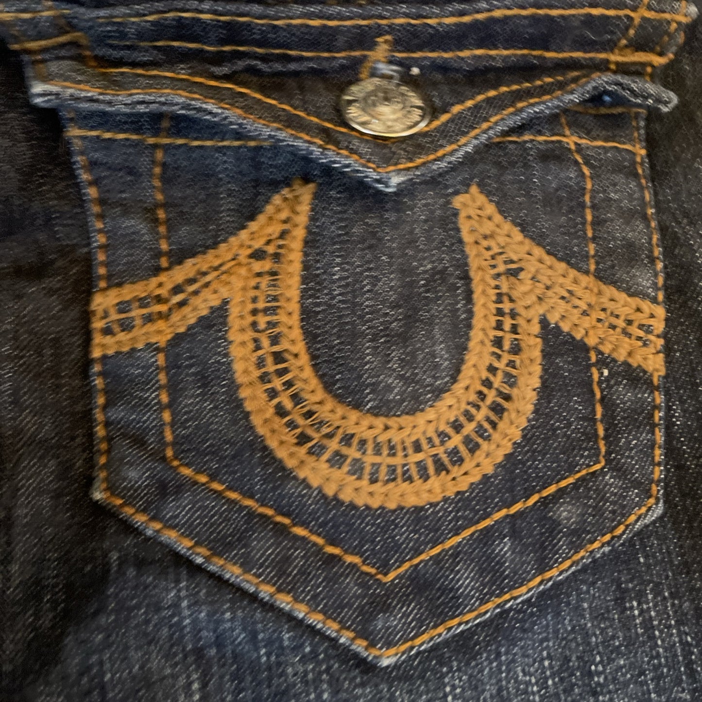 True Religion Joey Super T Jeans 31x33 Flap Pockets