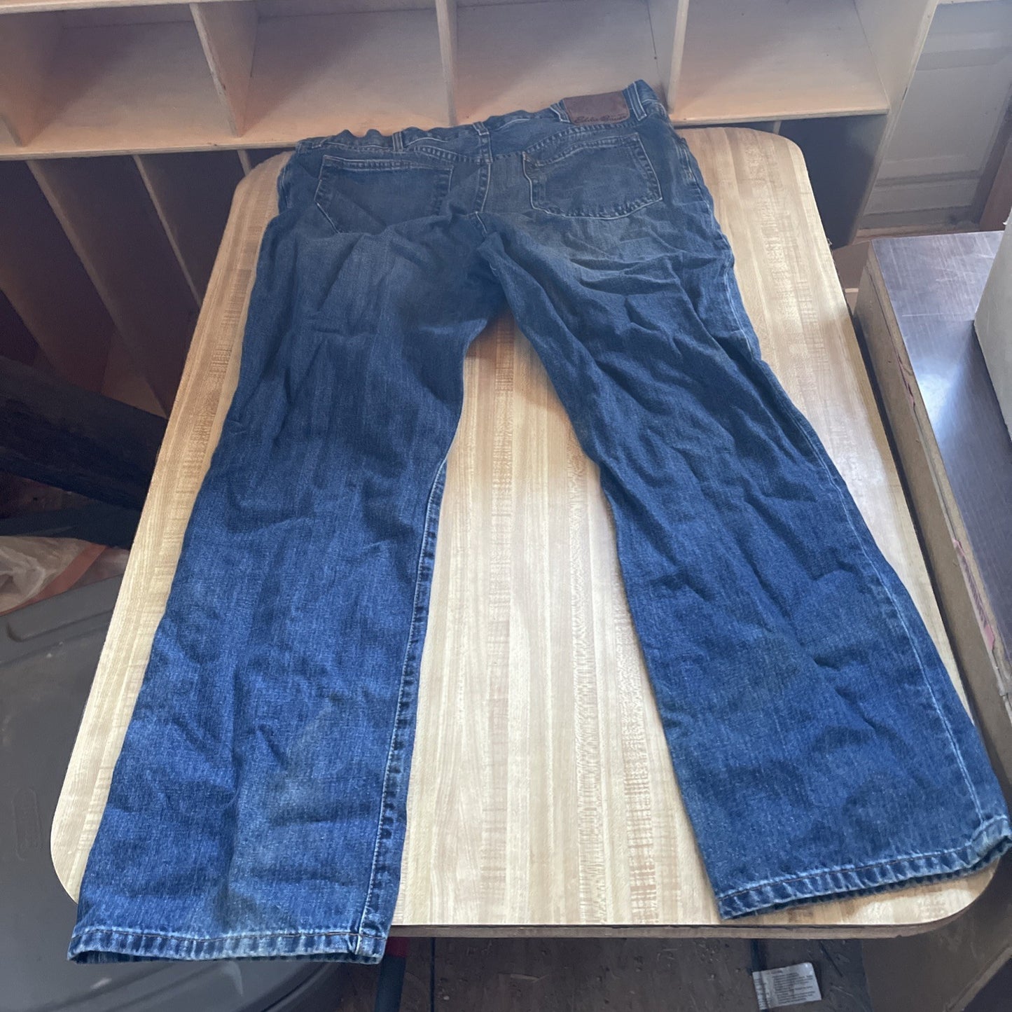 Eddie Bauer Jeans Wide Leg Baggy Selvedge 38x34