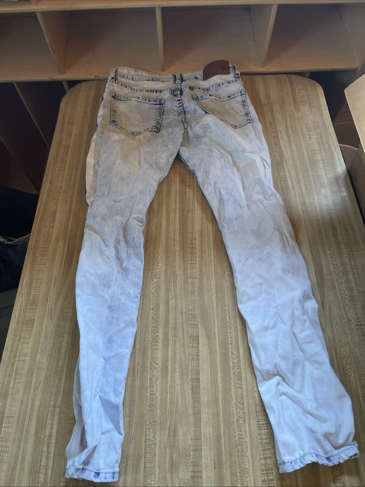Waimea Skinny Distressed Jeans 32x32 Acid Wash