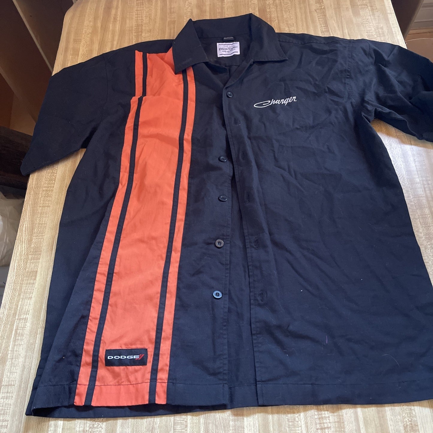 David Carey Originals Dodge Charger Shirt Large 
