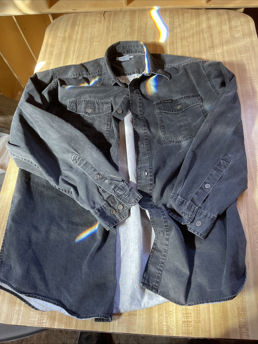 Columbia Button Up Large 