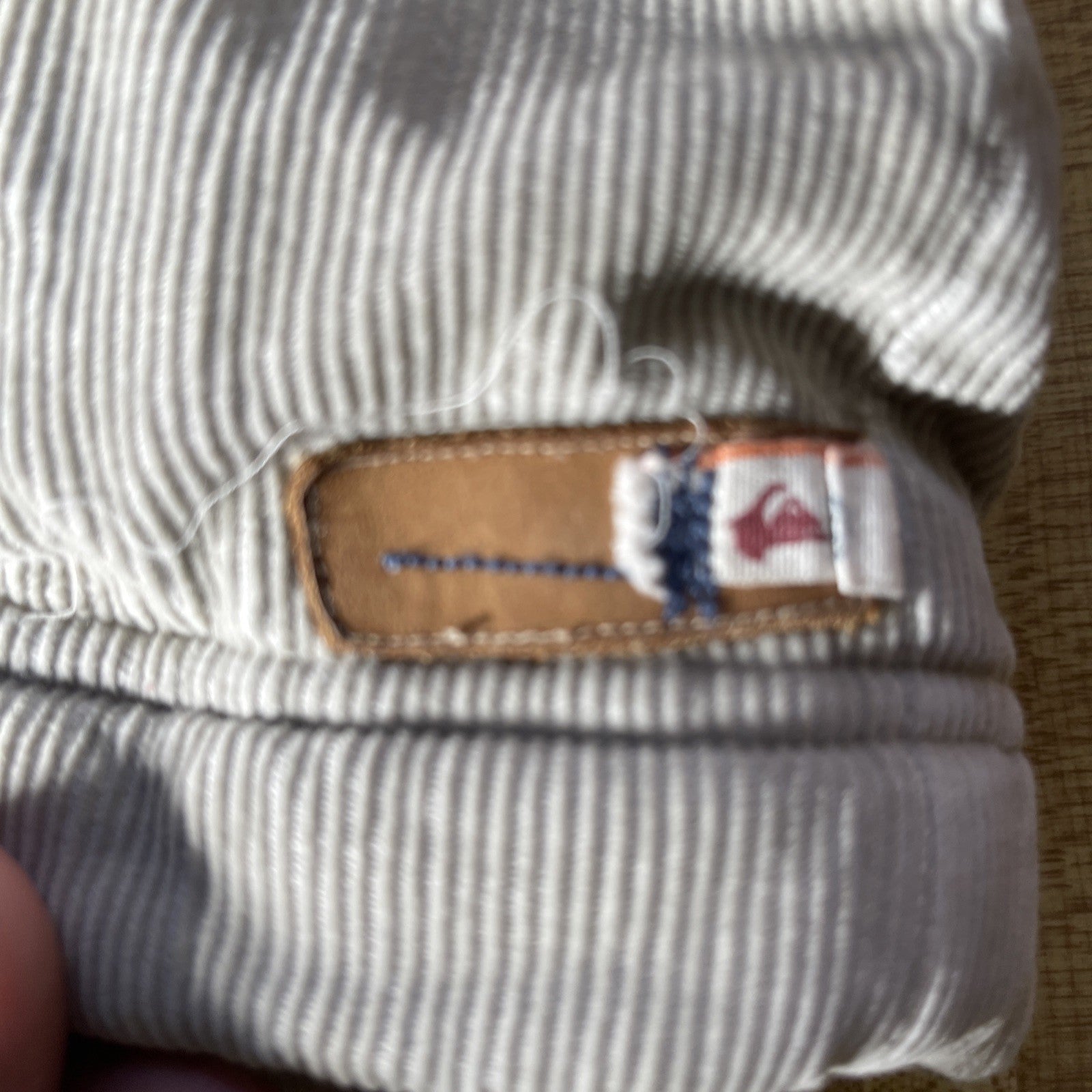 Vtg Quicksilver Sz XL Tan Corduroy Tested By Time Jacket Sherpa Lined Coat Y2K