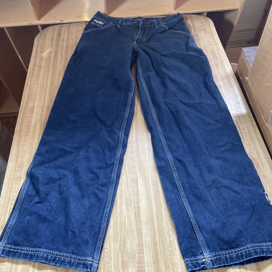 Vintage Fubu The Collection Jeans 12 Carpenter Wide Leg Y2K Hiphop Streetwear