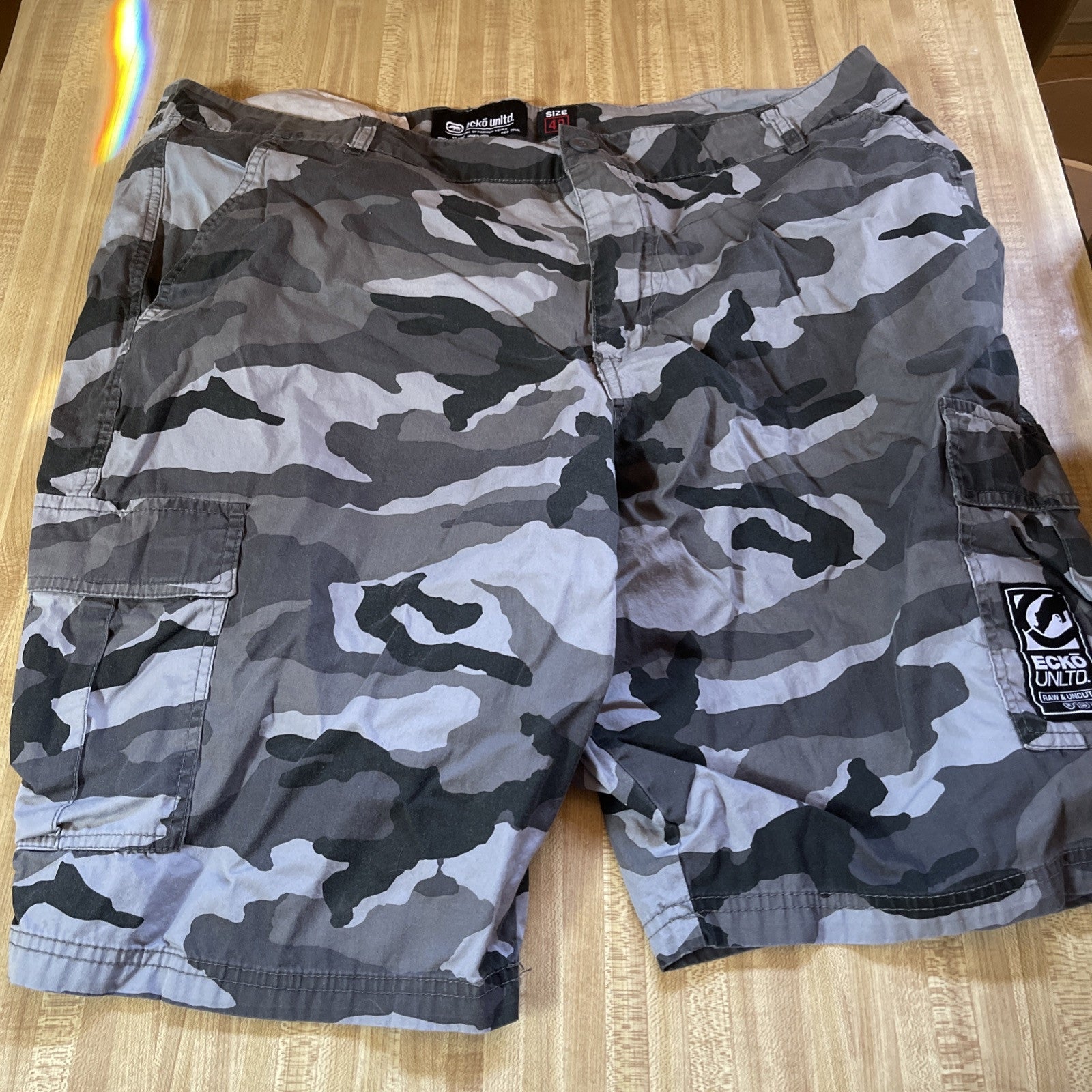 Ecko Unltd Camo Cargo Shorts 42