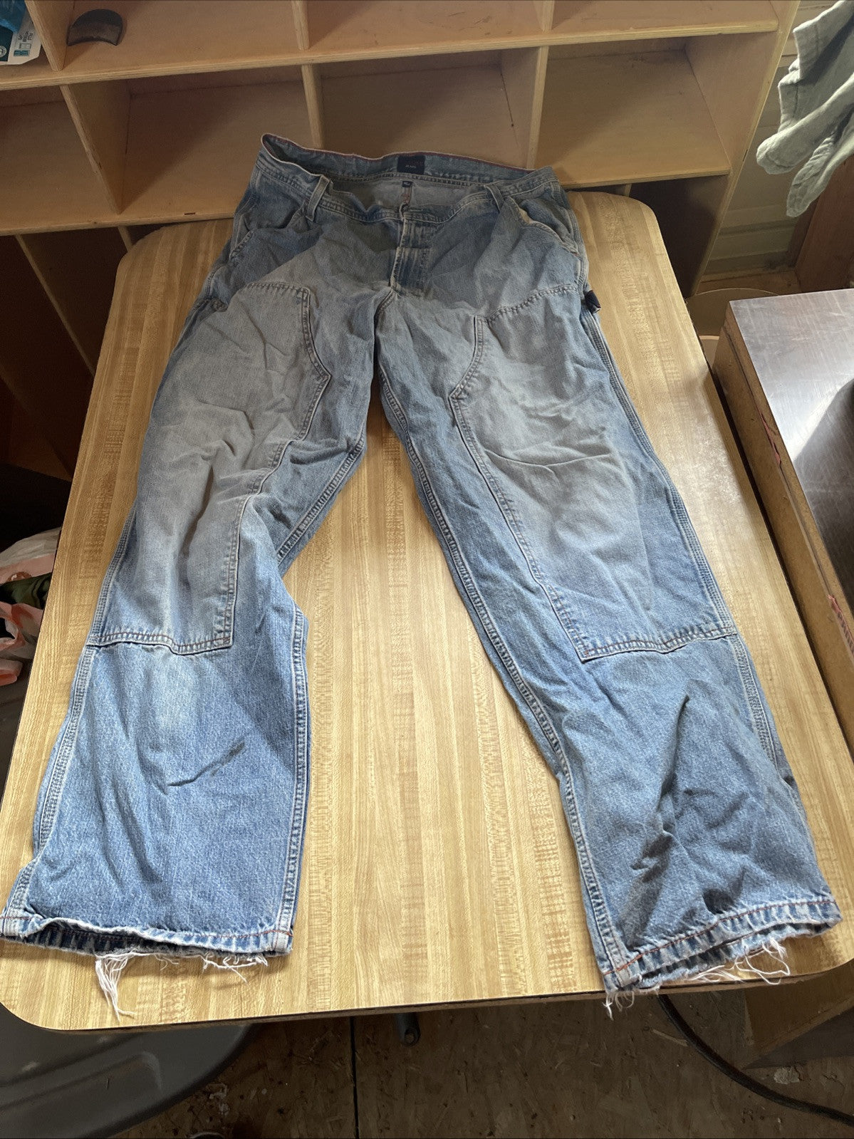 Vintage Tommy Jeans Double Knee 36x32 Carpenter Wide Leg