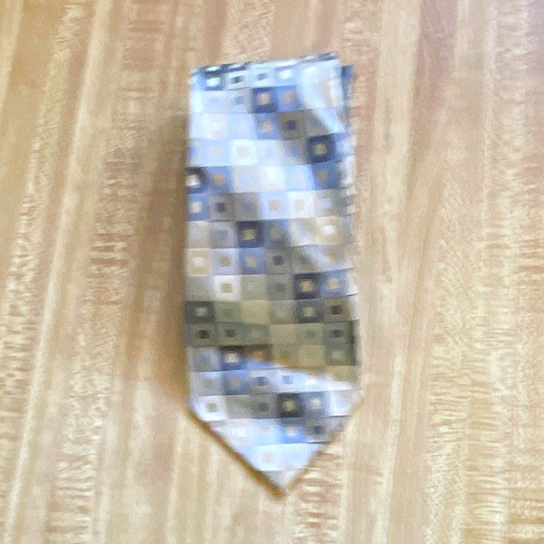 Men's Multicolor Geometric Pattern Necktie Tie for Men