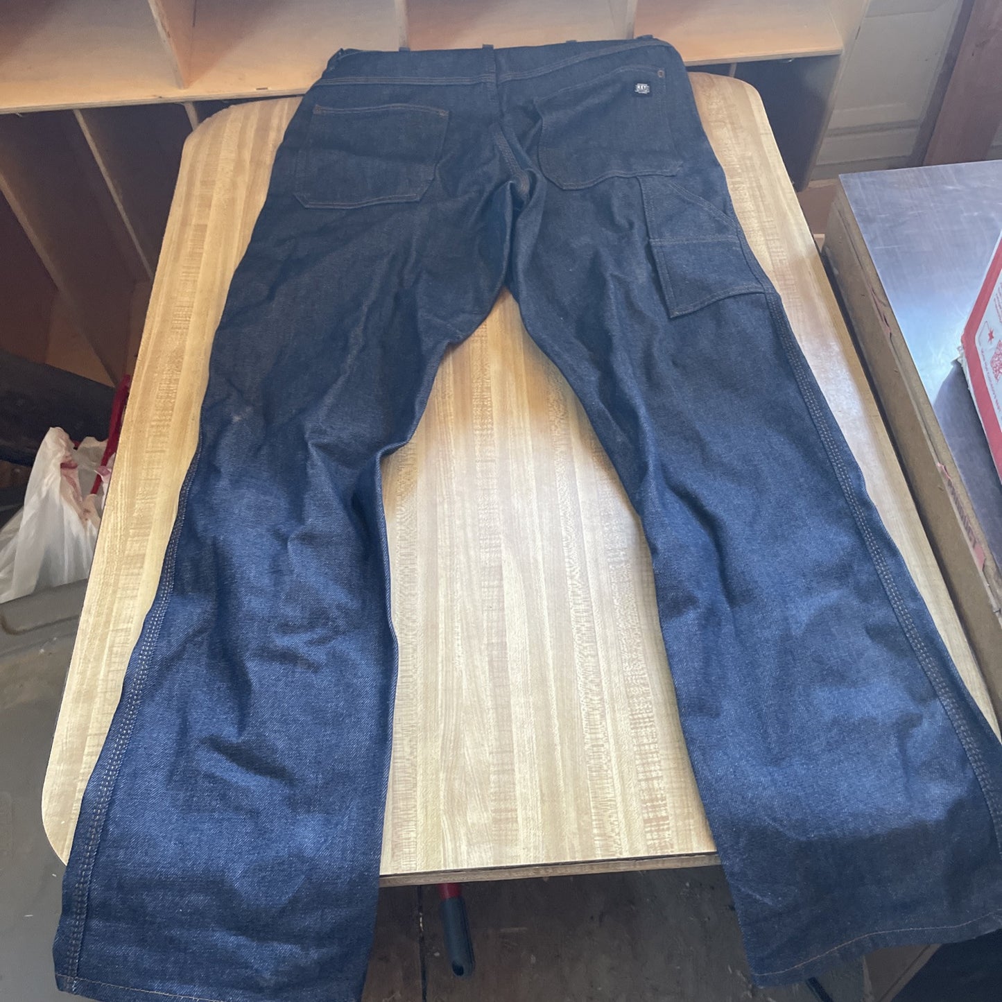 Vintage Key Jeans 34x34 Wide Leg Carpenter Baggy