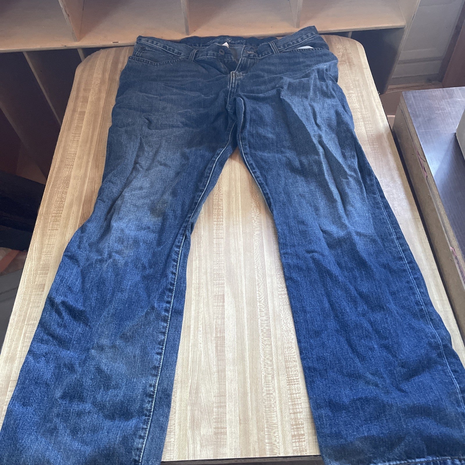 Eddie Bauer Jeans Wide Leg Baggy Selvedge 38x34