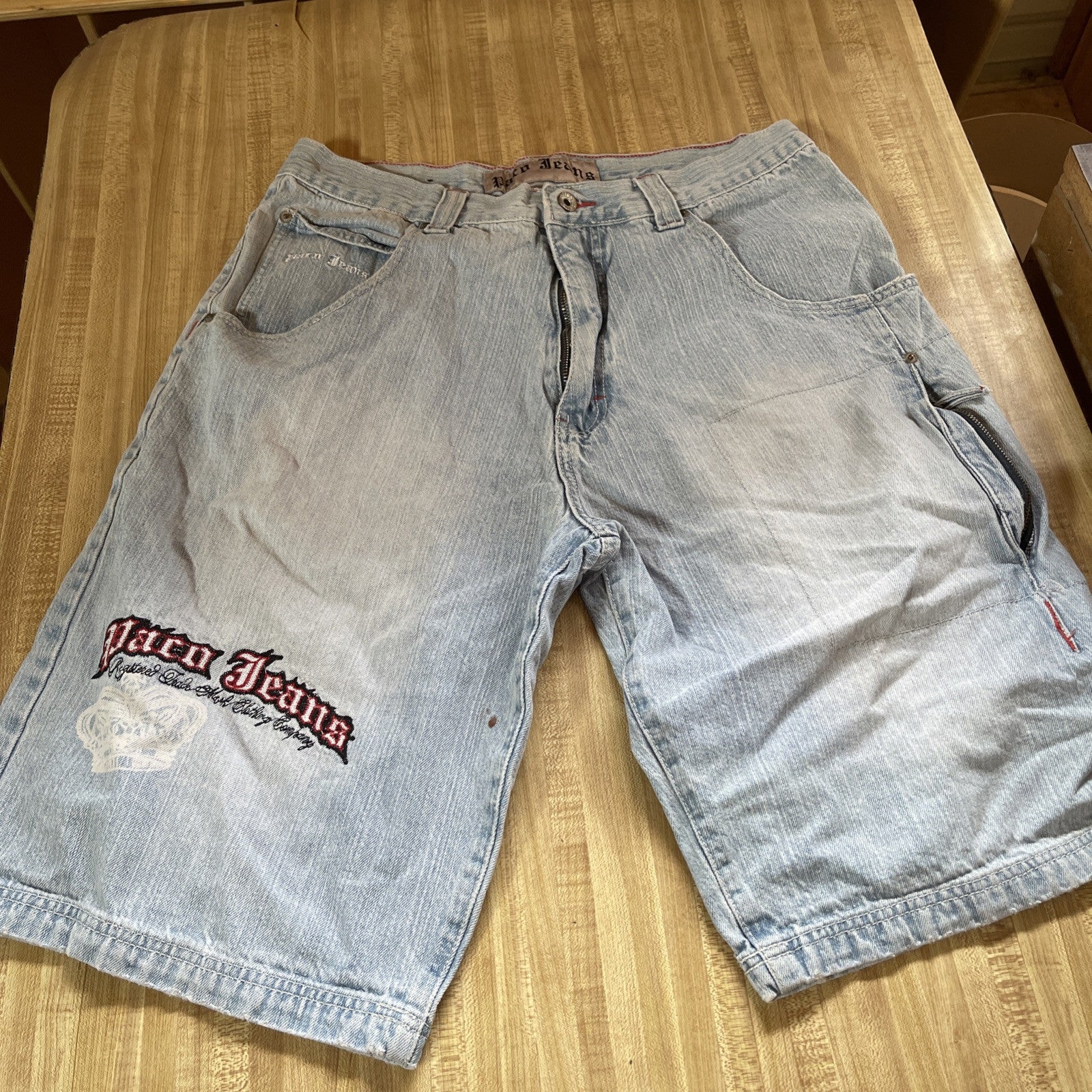 Vintage Paco Jeans Jorts Y2K Hiphop Streetwear 36