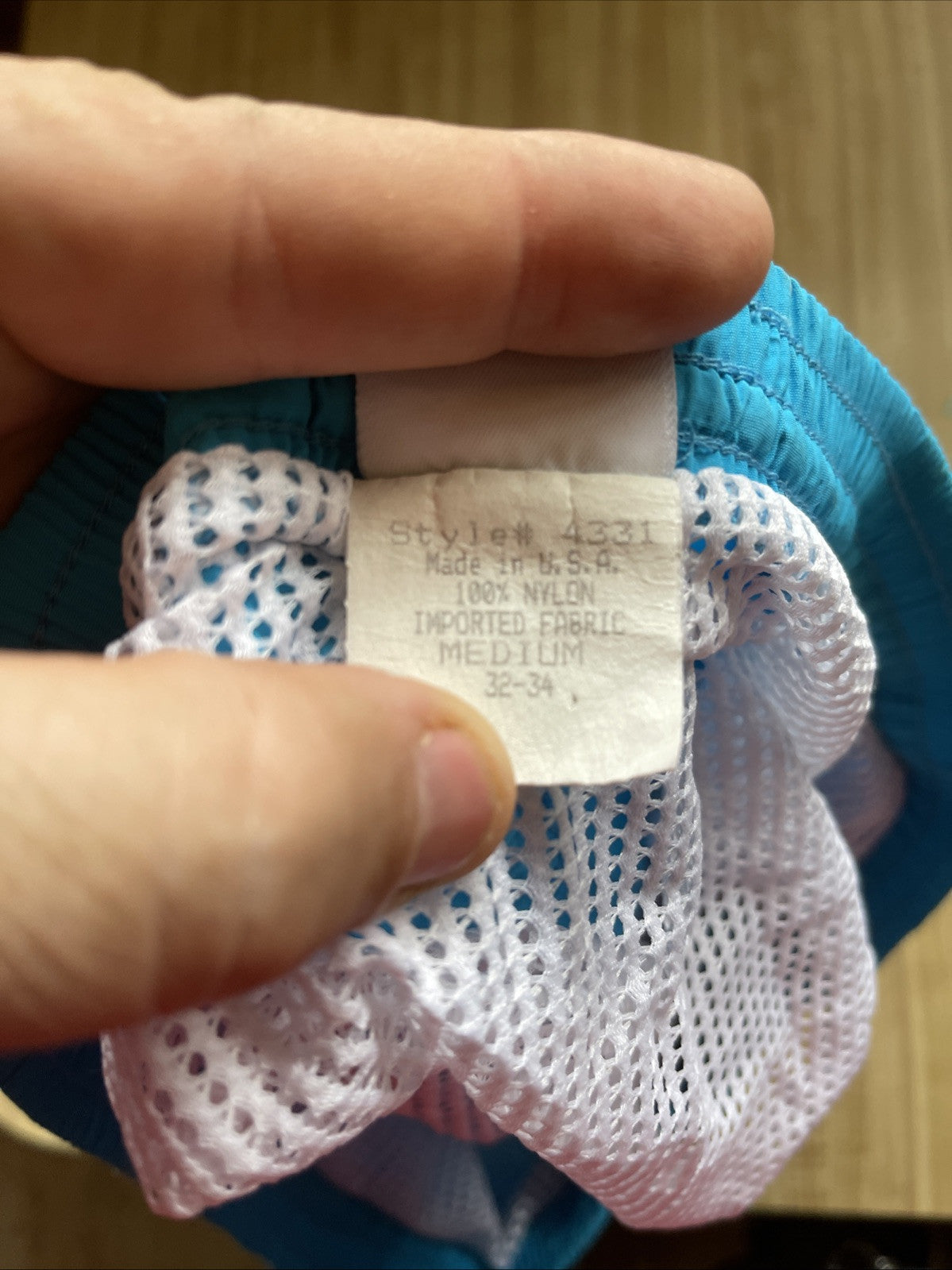 Vintage Made In USA Water Blocks Swim Trunks Medium