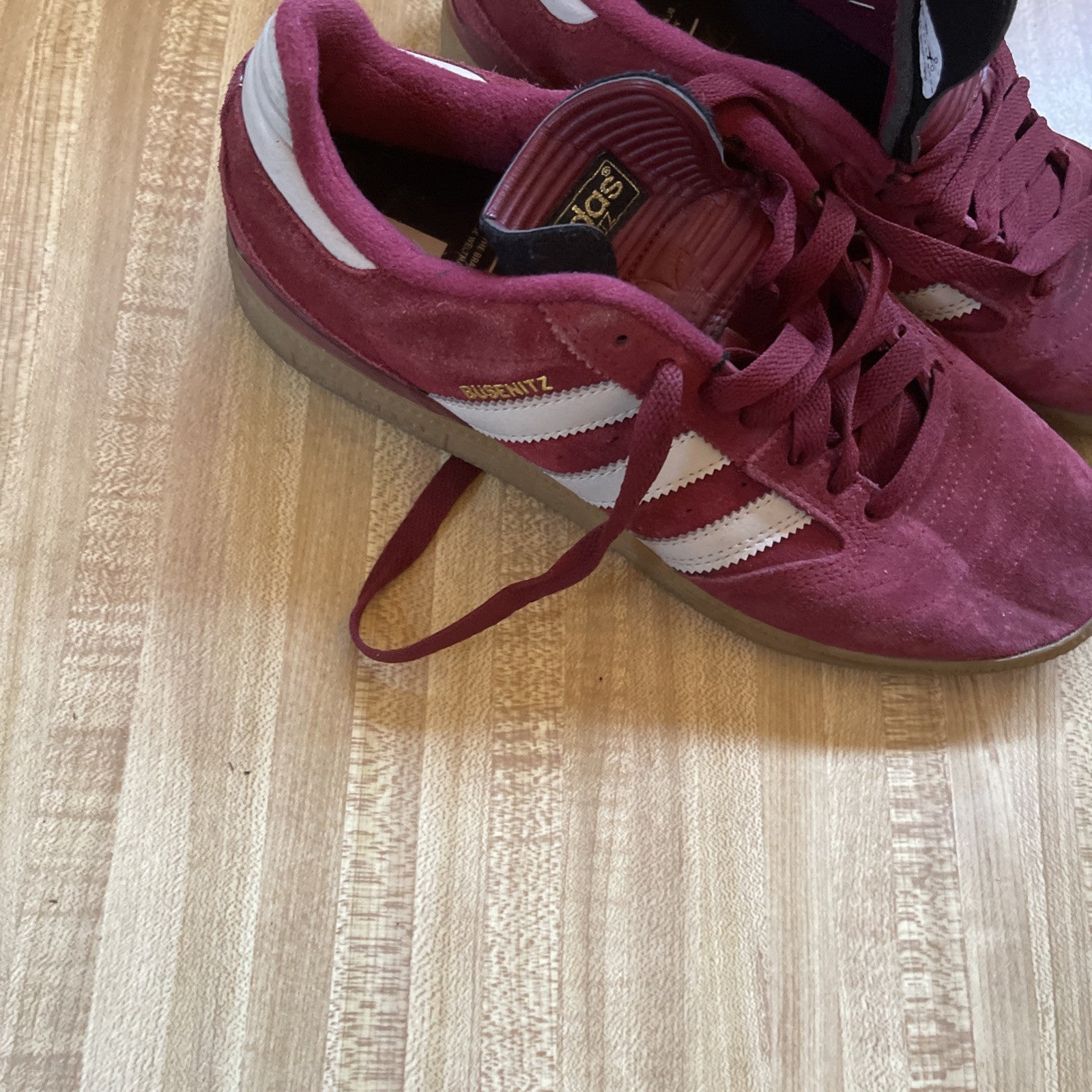 Adidas Busenitz Collegiate Burgundy Gum Size 8