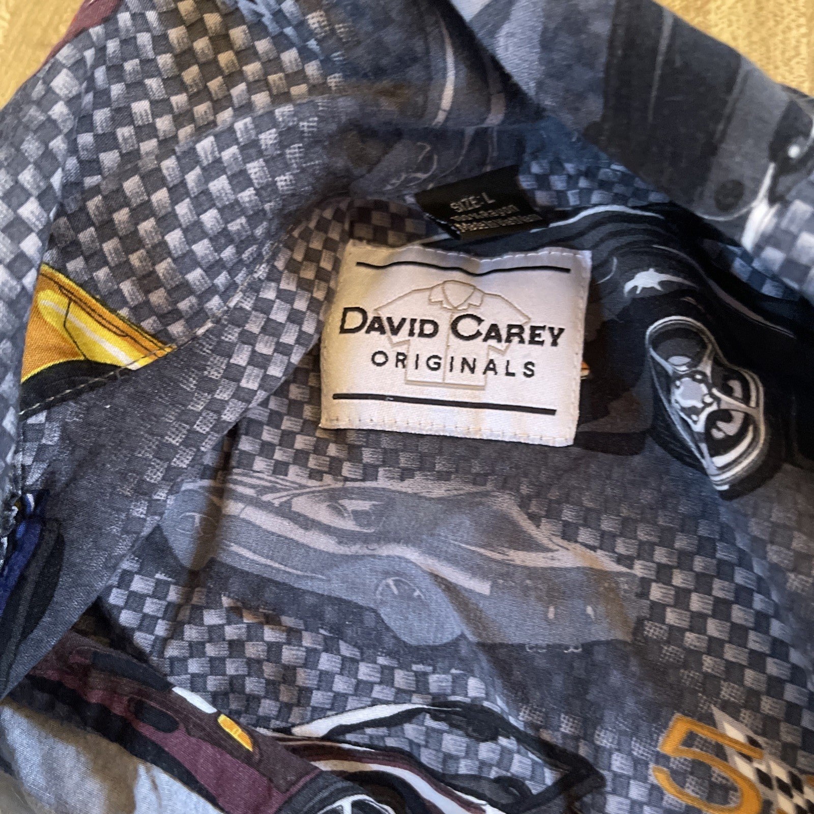 David Carey Originals Corvette Shirt Large 