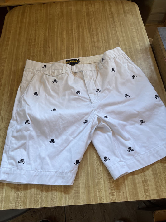 Ralph Lauren Rugby Skull Crossbones All Over Print Shorts 38
