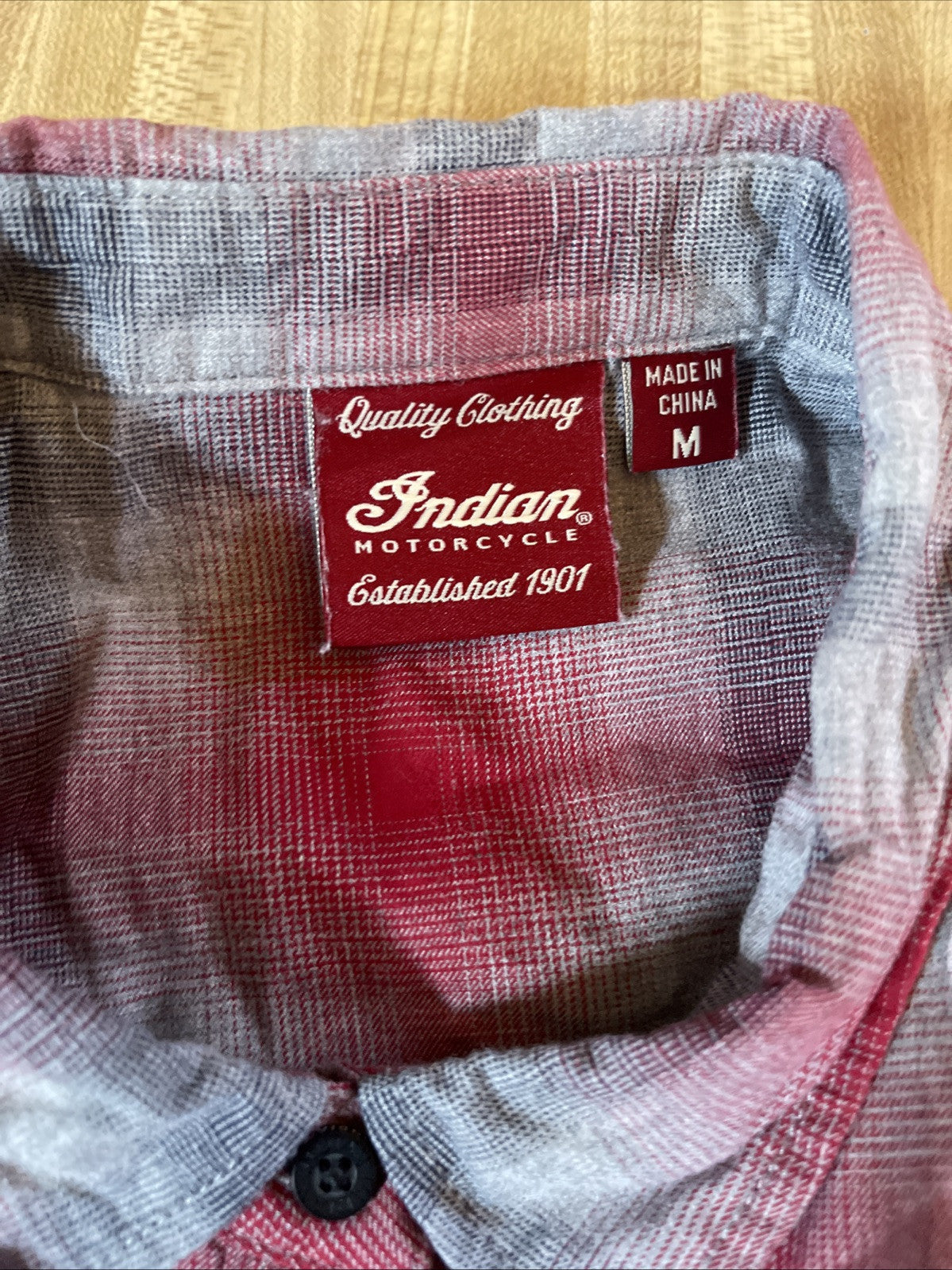Indian Motorcycle Button Up Medium