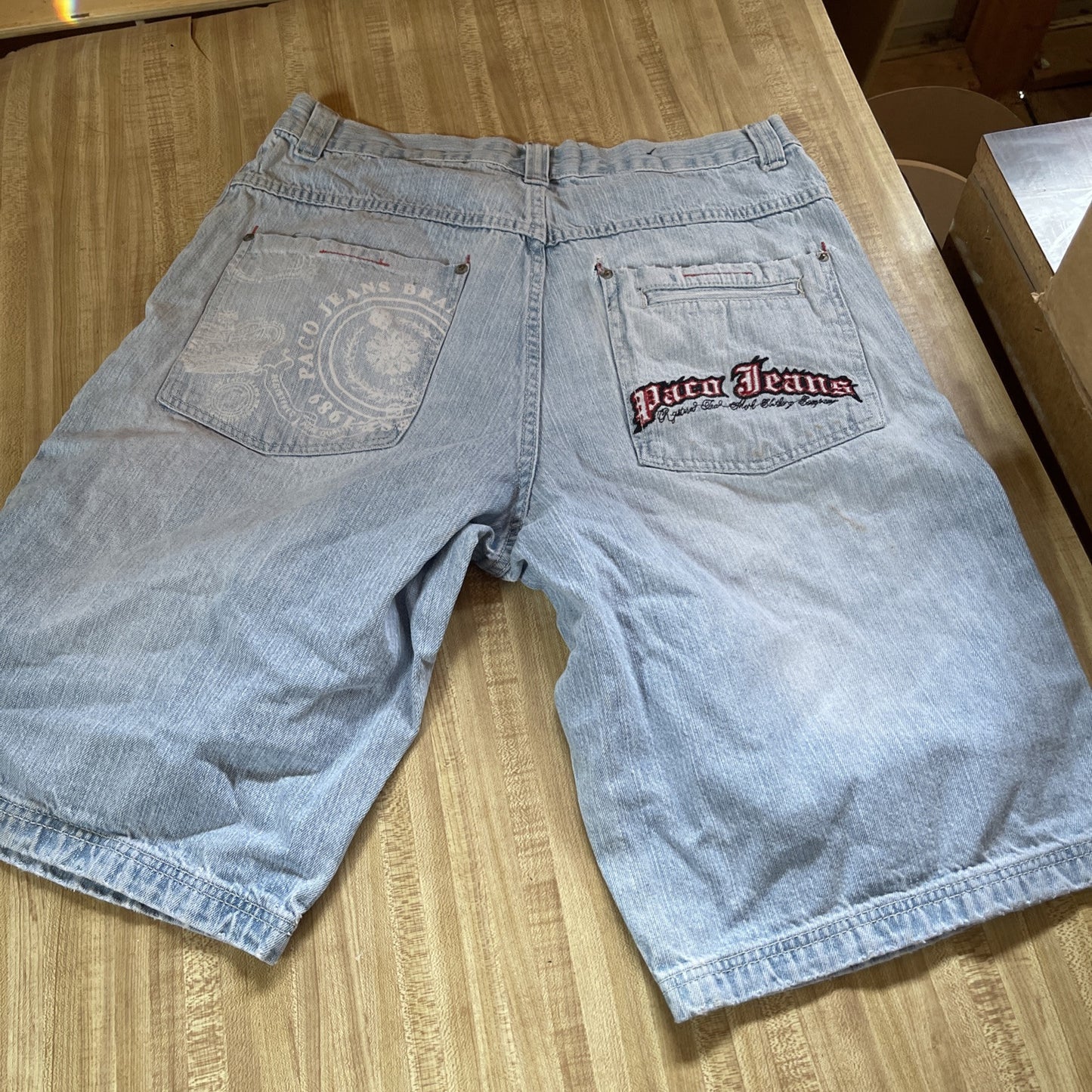 Vintage Paco Jeans Jorts Y2K Hiphop Streetwear 36