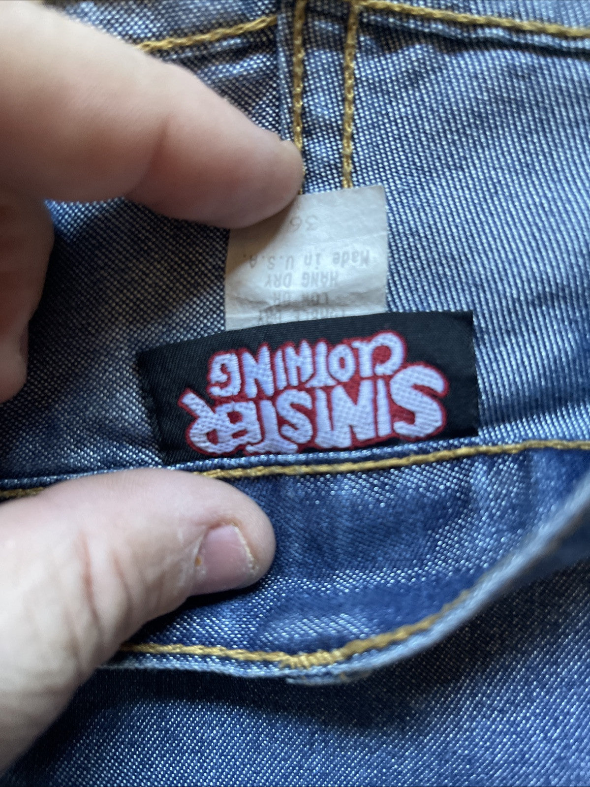 Vintage Sinister Clothing Jeans Wide Leg 36x30