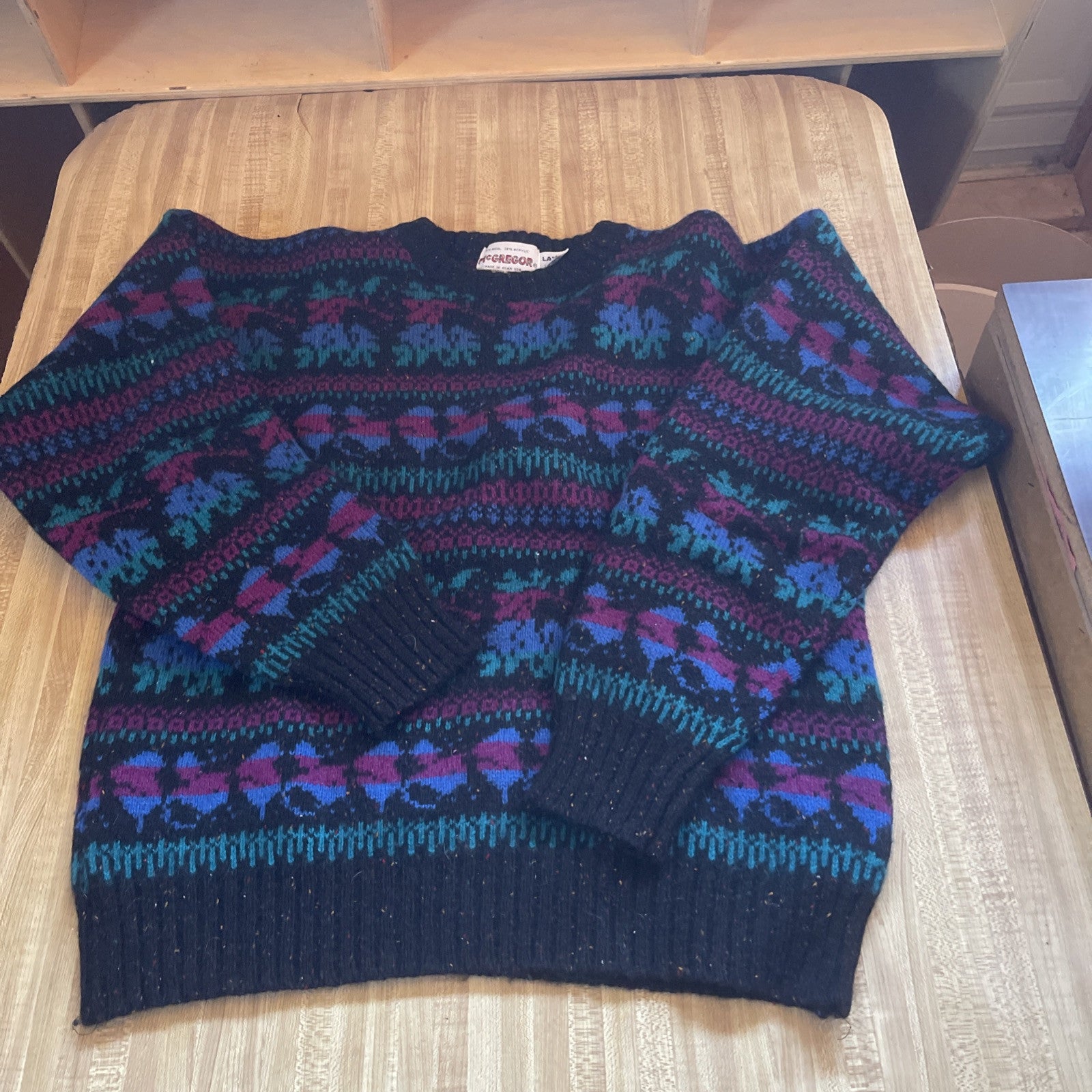 Vintage Mcgregor Sweater Made In USA Large 
