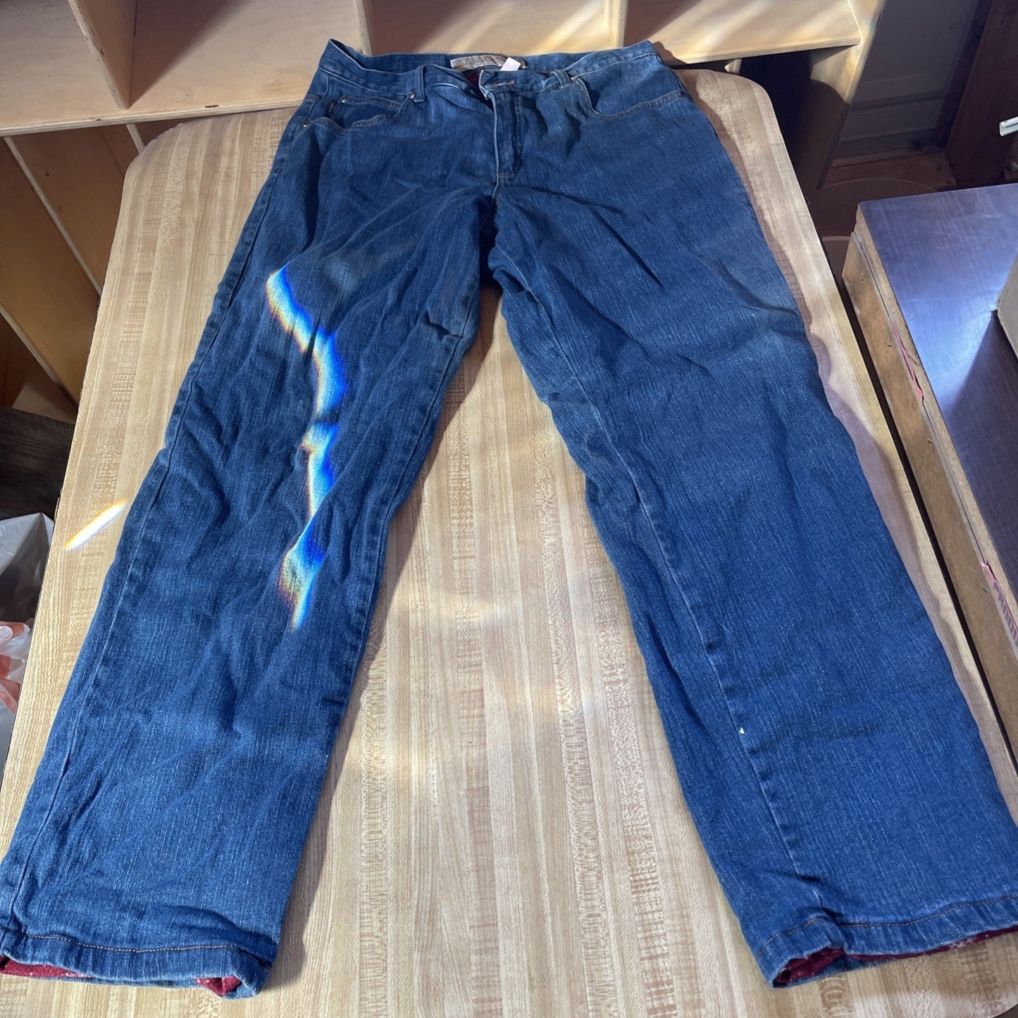 Cabelas Flannel Lined Jeans 12