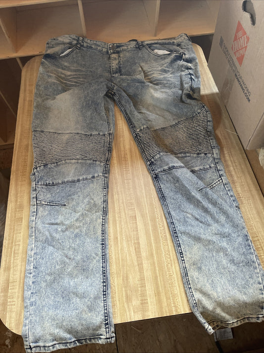 Encrypted Acid Wash Jeans 48x32