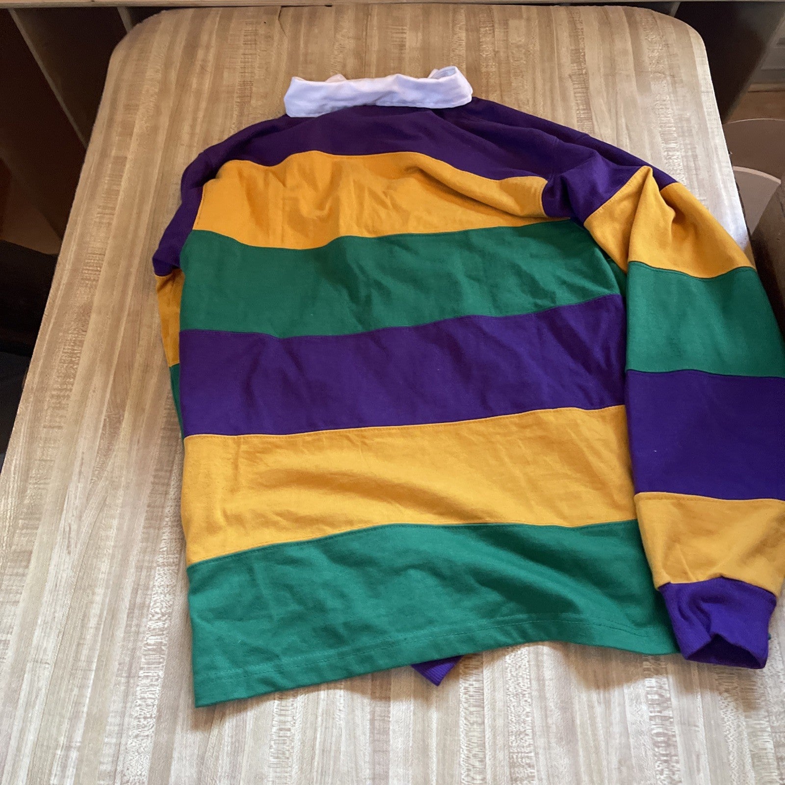 Crescent Colors Color Block Rugby Polo Small