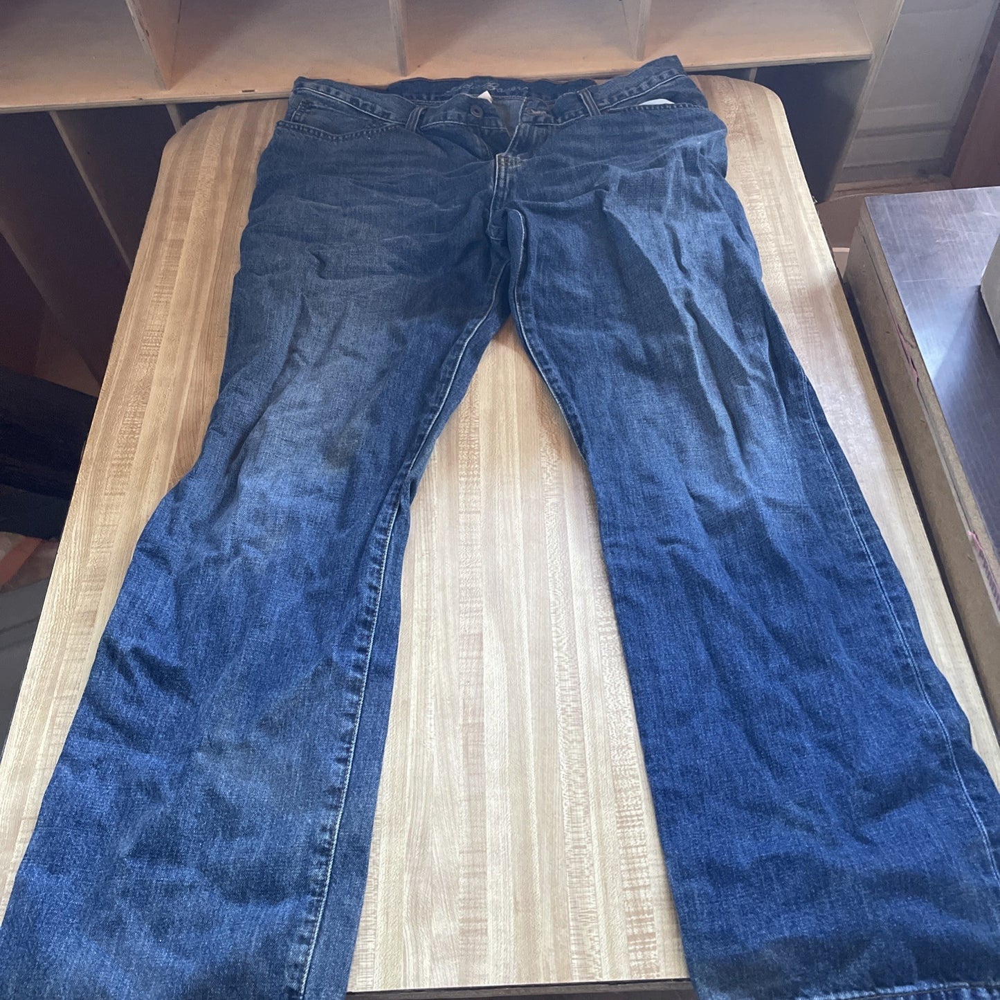 Eddie Bauer Jeans Wide Leg Baggy Selvedge 38x34