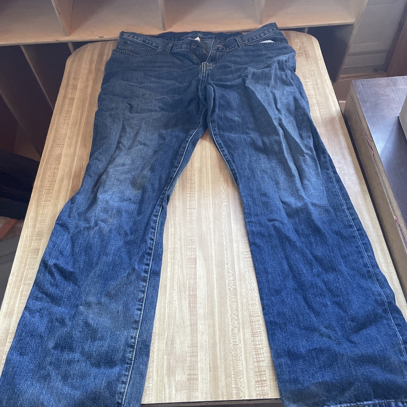 Eddie Bauer Jeans Wide Leg Baggy Selvedge 38x34