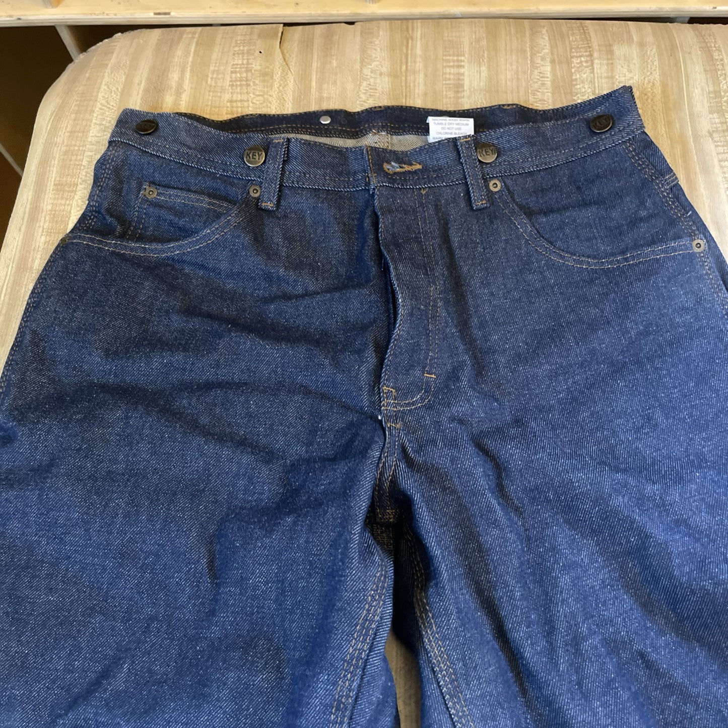 Vintage Key Jeans 34x34 Wide Leg Carpenter Baggy