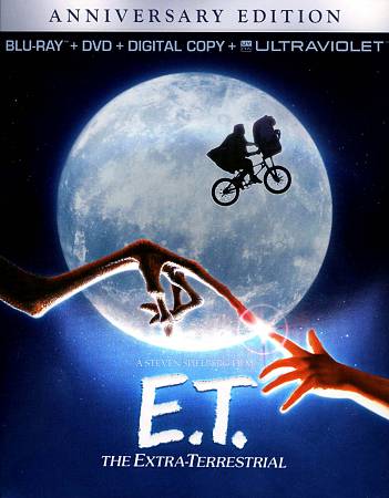 E.T. The Extra-Terrestrial (Blu-ray/DVD, 2012, 2-Disc Set, Anniversary...