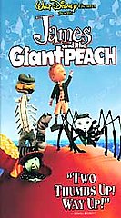 James and the Giant Peach (VHS, 1996)