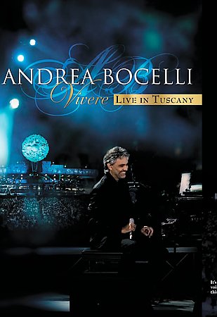 Andrea Bocelli - "Vivere" Live In Tuscany (DVD, 2008)