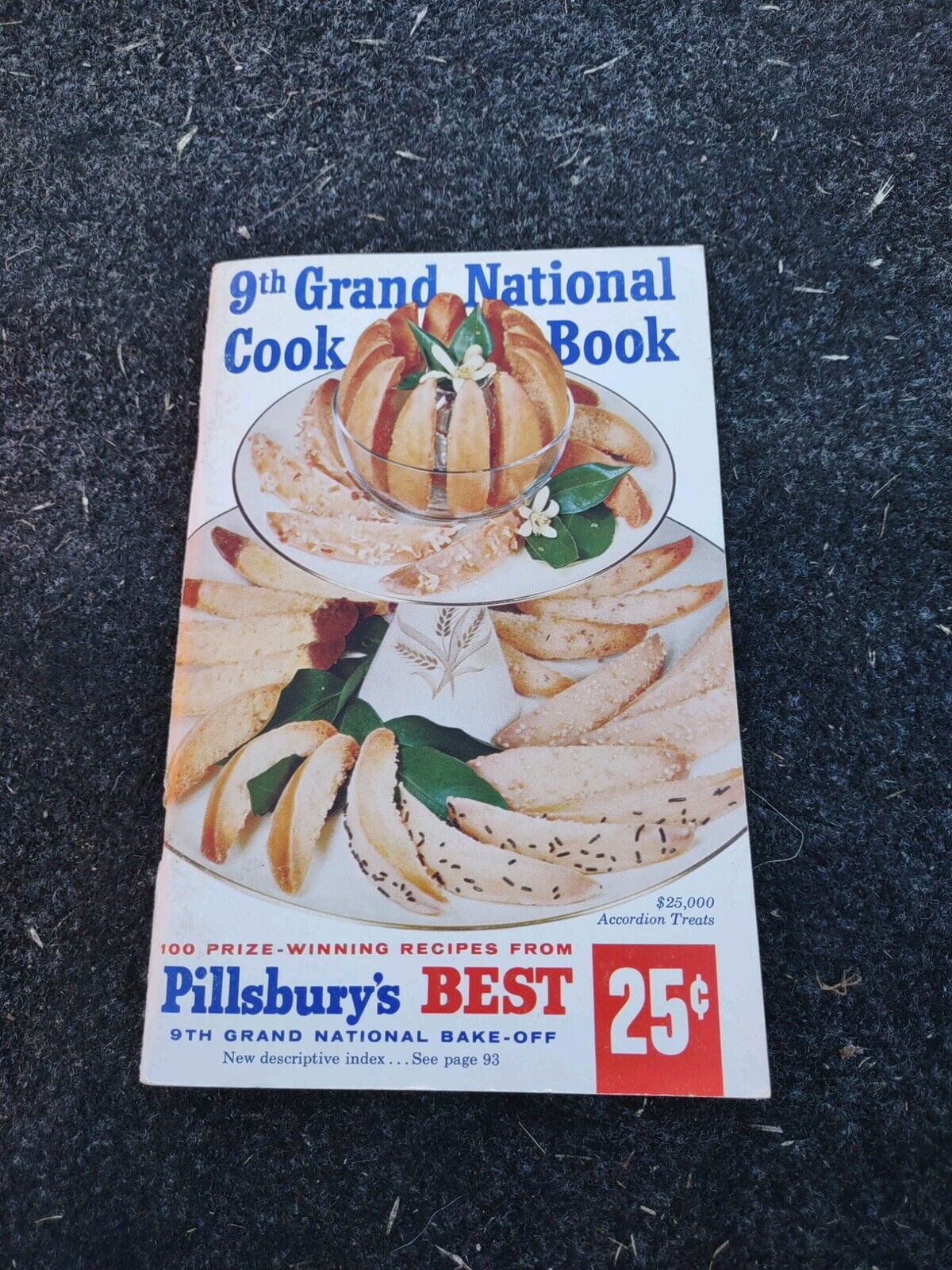 Vintage 9th Grand National Cook Book featuring vintage Grand National Bake-Off recipes by Pillsbury