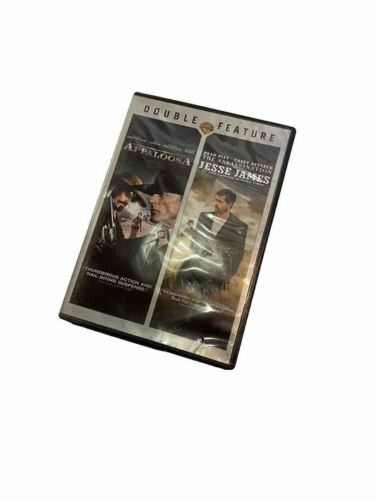 Appaloosa Jesse James double feature DVD with cover showing two western movie posters